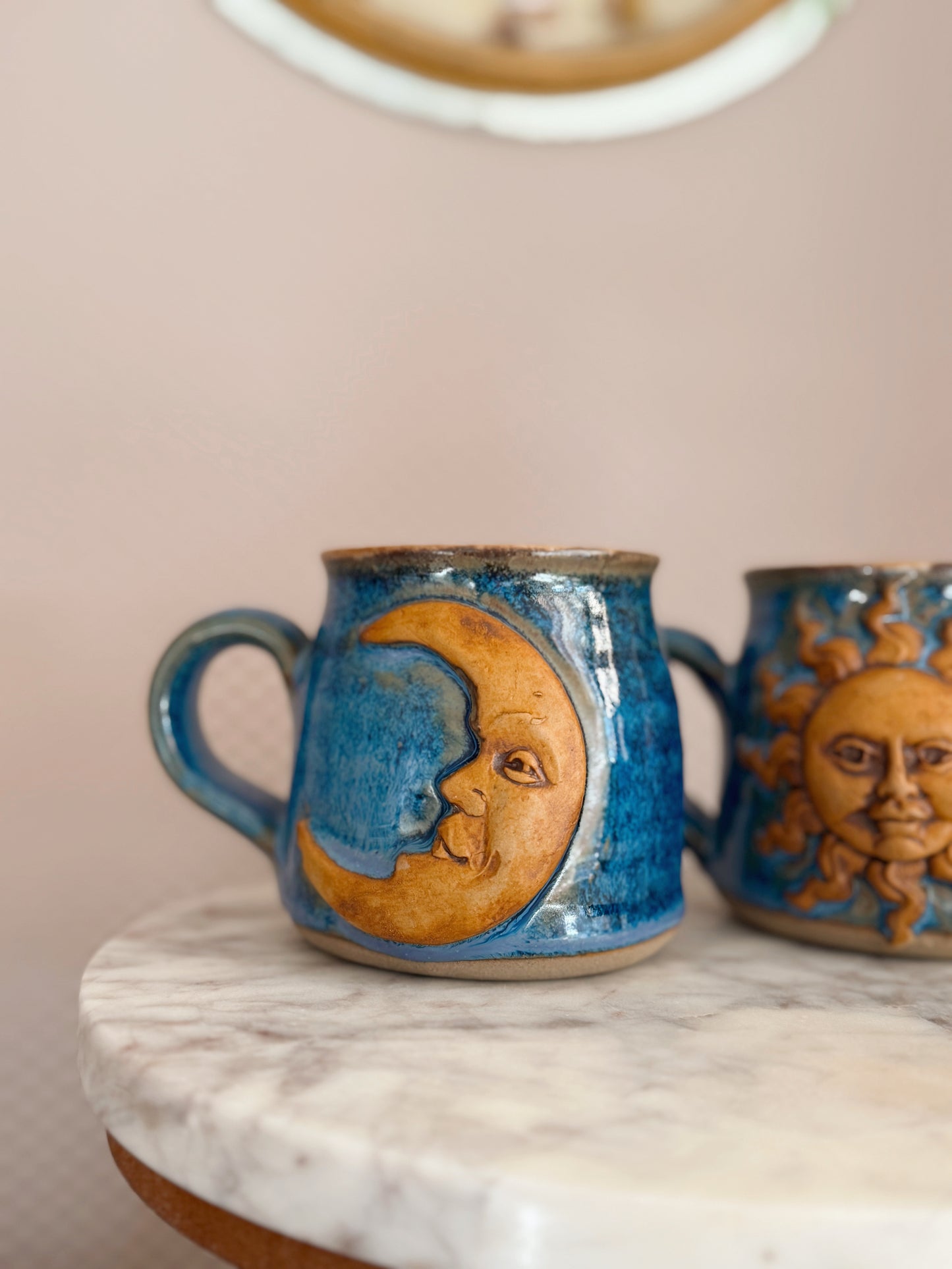 Vintage Sun + Moon Mugs