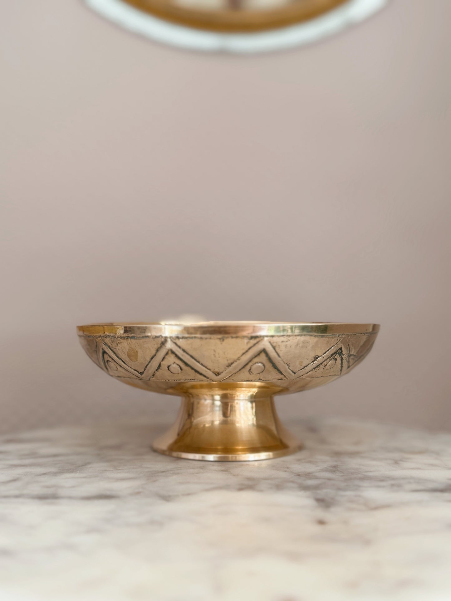 Vintage Brass Trinket Bowl