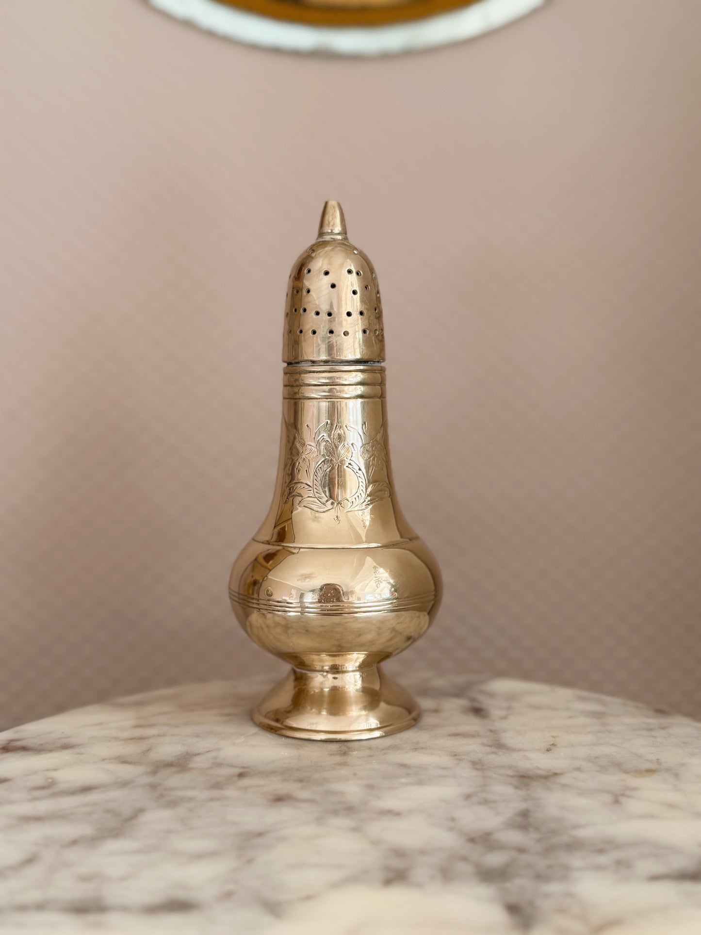 Vintage Brass Salt Shaker