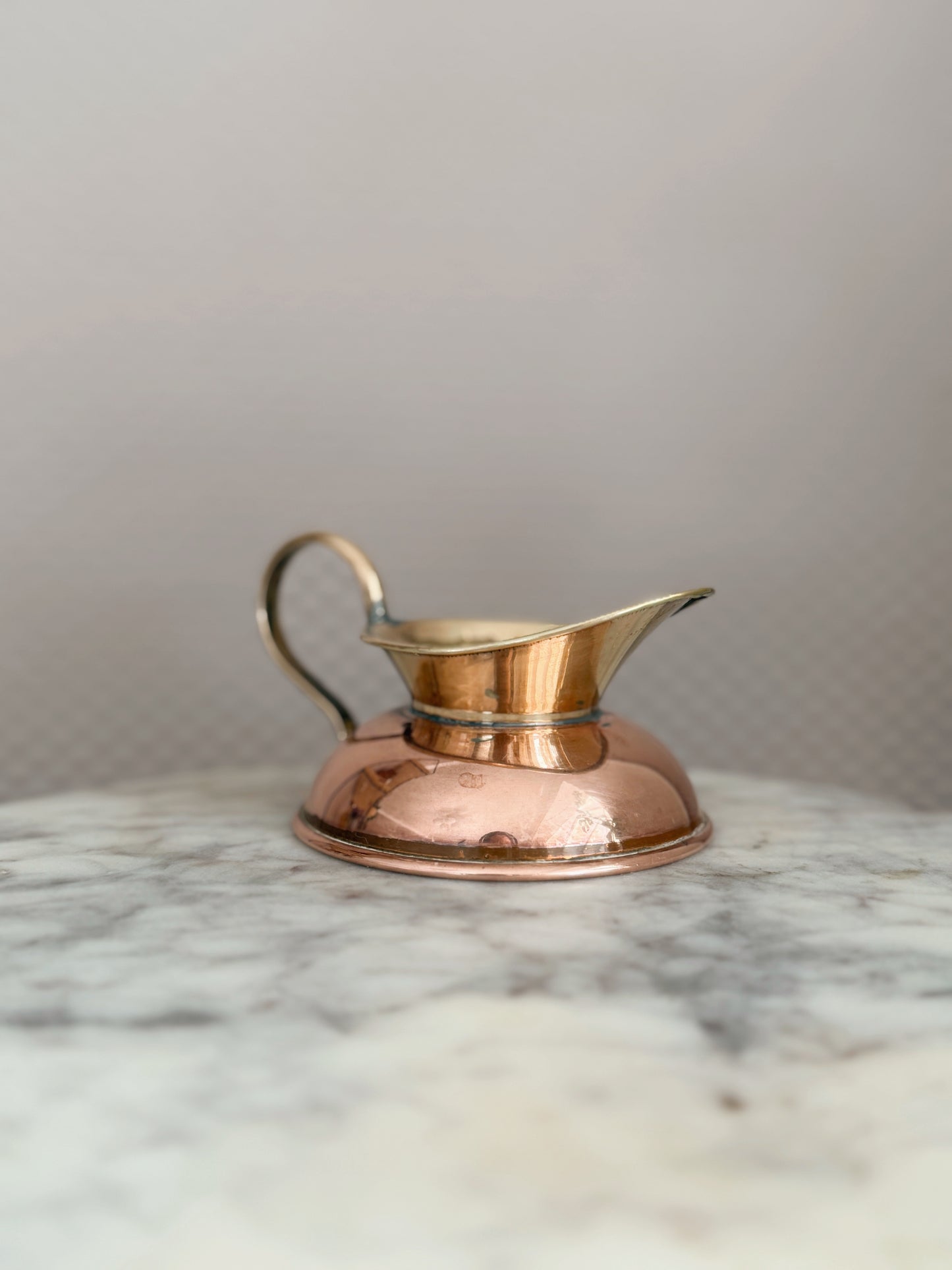 Vintage Small Brass + Copper Jug