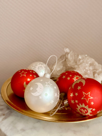 Vintage Celestial Yule Tree Baubles