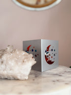 Vintage 90s Whimsigoth Metal Moon Tealight Holder