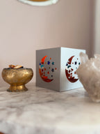 Vintage 90s Whimsigoth Metal Moon Tealight Holder