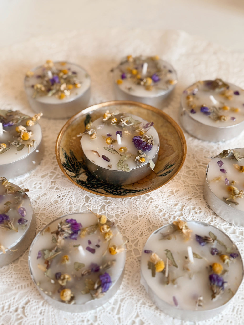 Imbolc Ritual Tealight Candle