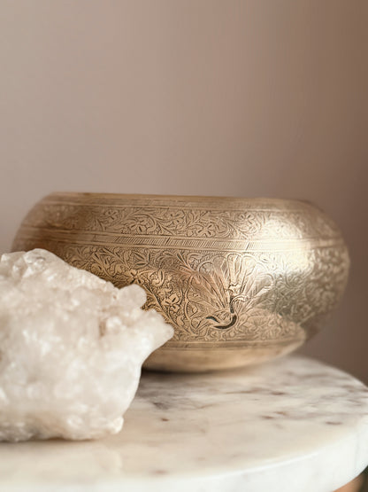 Vintage Large Brass Bowl