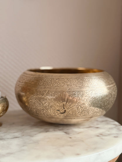 Vintage Large Brass Bowl