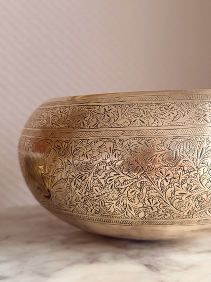 Vintage Large Brass Bowl