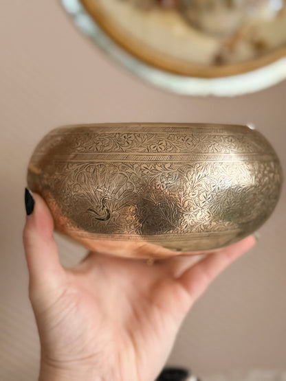 Vintage Large Brass Bowl