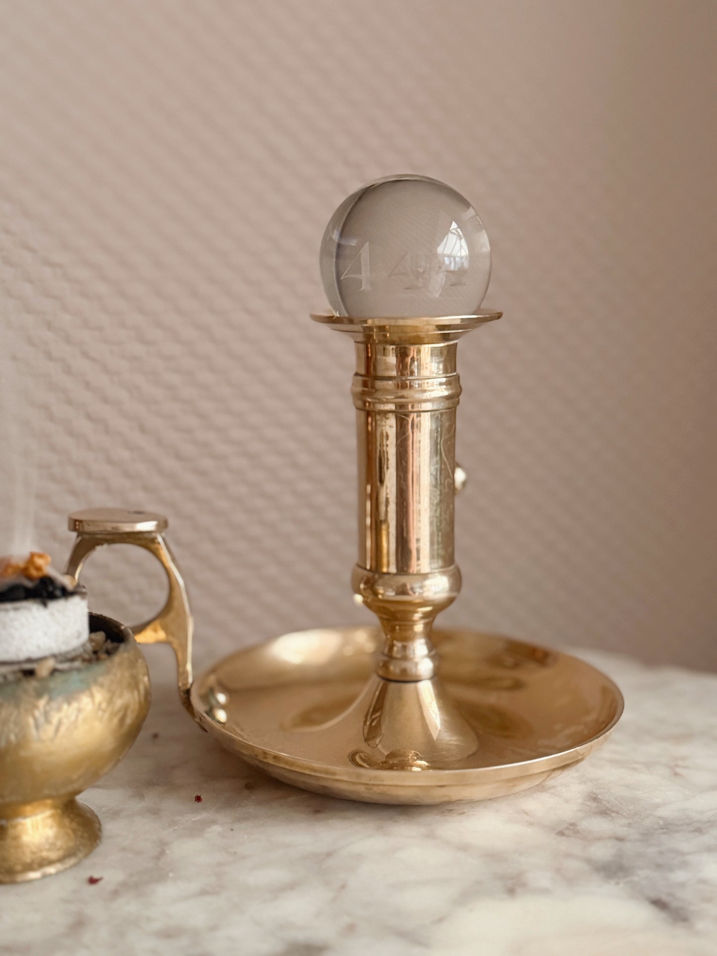 Vintage Brass Candlestick Holder