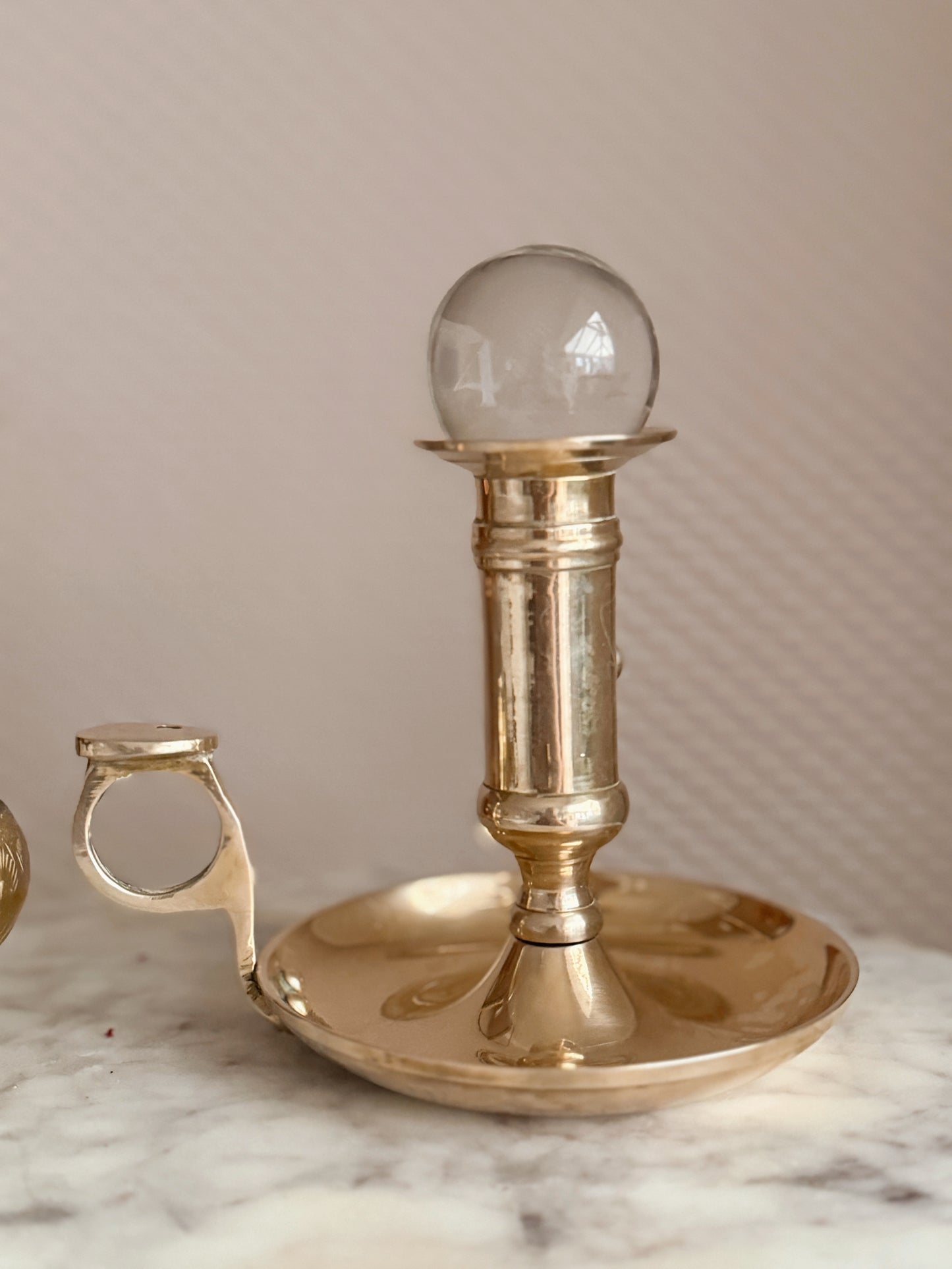 Vintage Brass Candlestick Holder