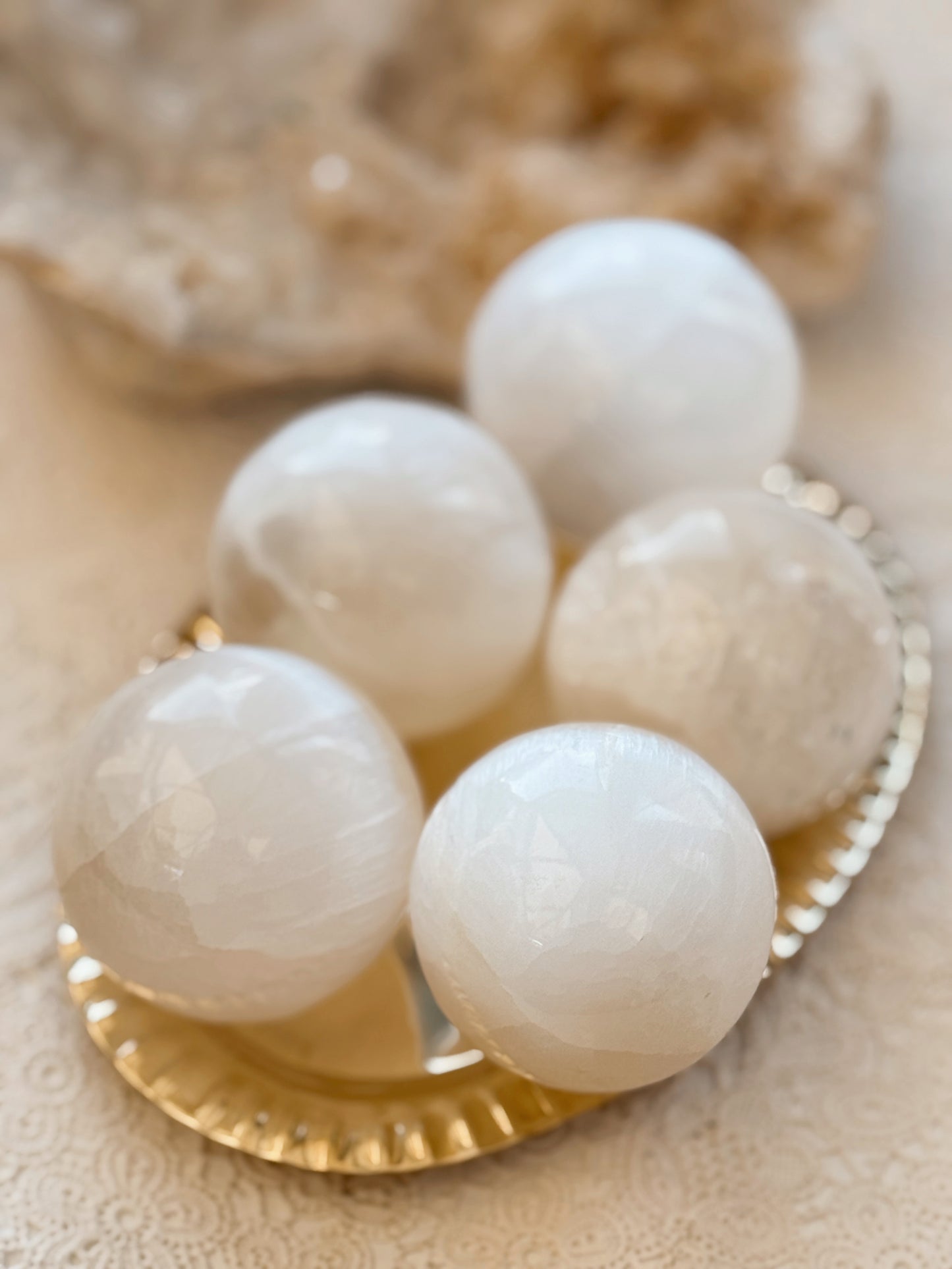 Selenite Crystal Spheres