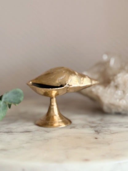 Vintage Brass Seashell