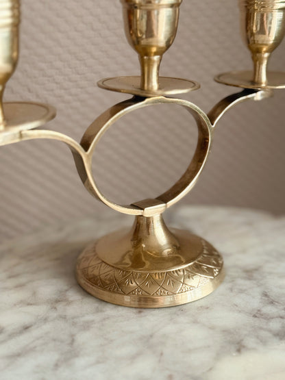 Vintage Brass Candelabra