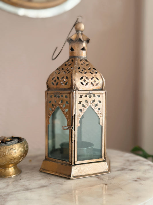 Vintage Brass Hanging Lantern