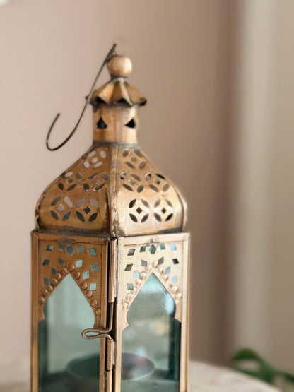 Vintage Brass Hanging Lantern