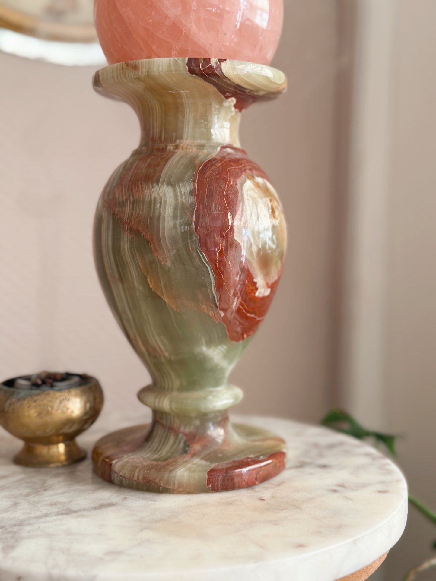 Vintage Large Onyx Vase (UK ONLY)