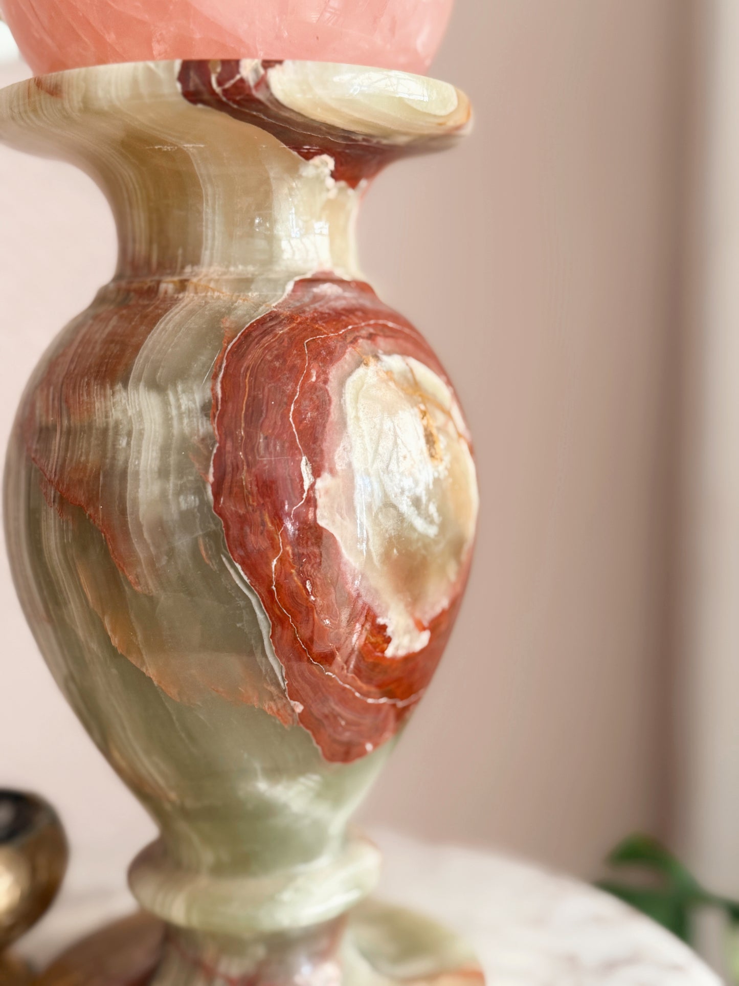 Vintage Large Onyx Vase (UK ONLY)