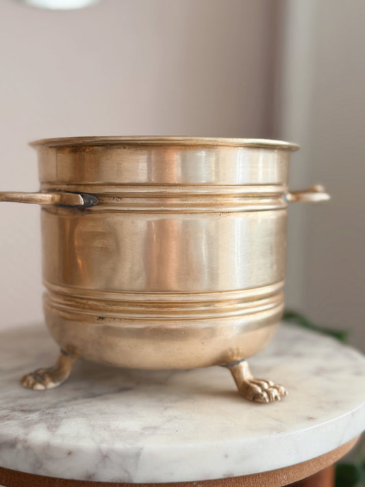 Vintage Brass Cauldron