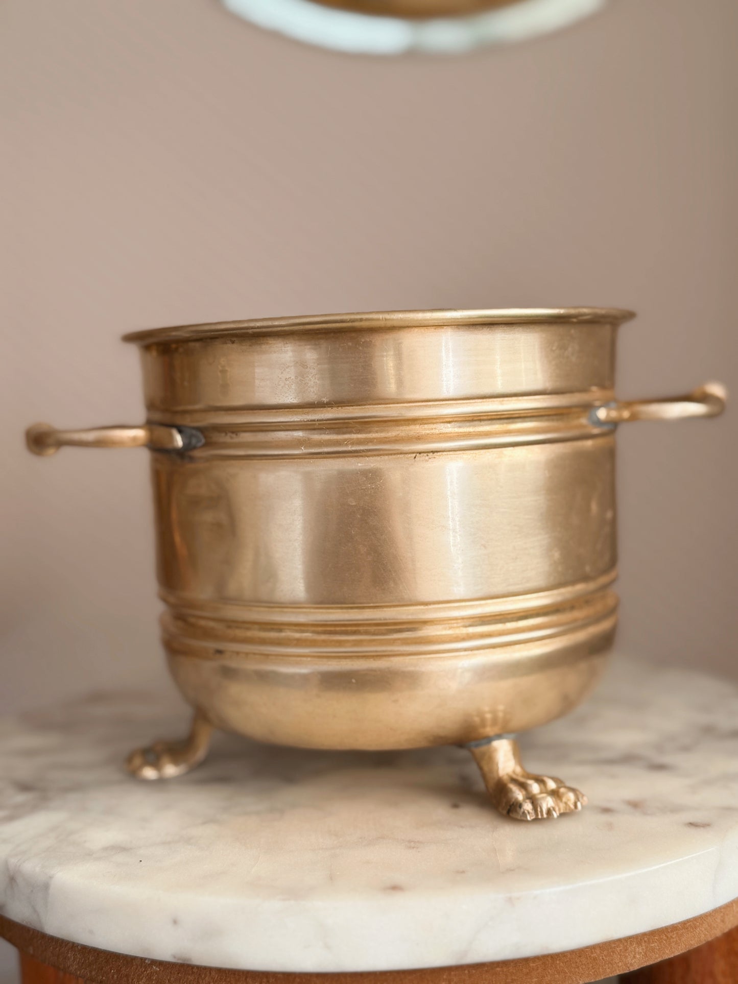 Vintage Brass Cauldron