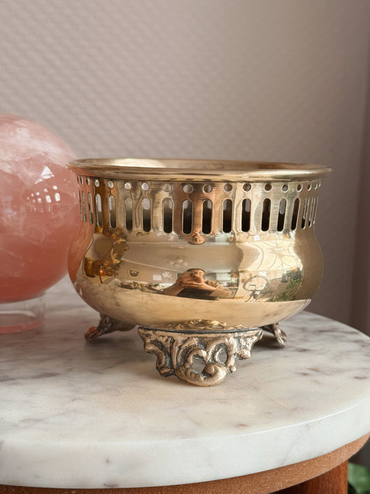 Vintage Brass Cauldron