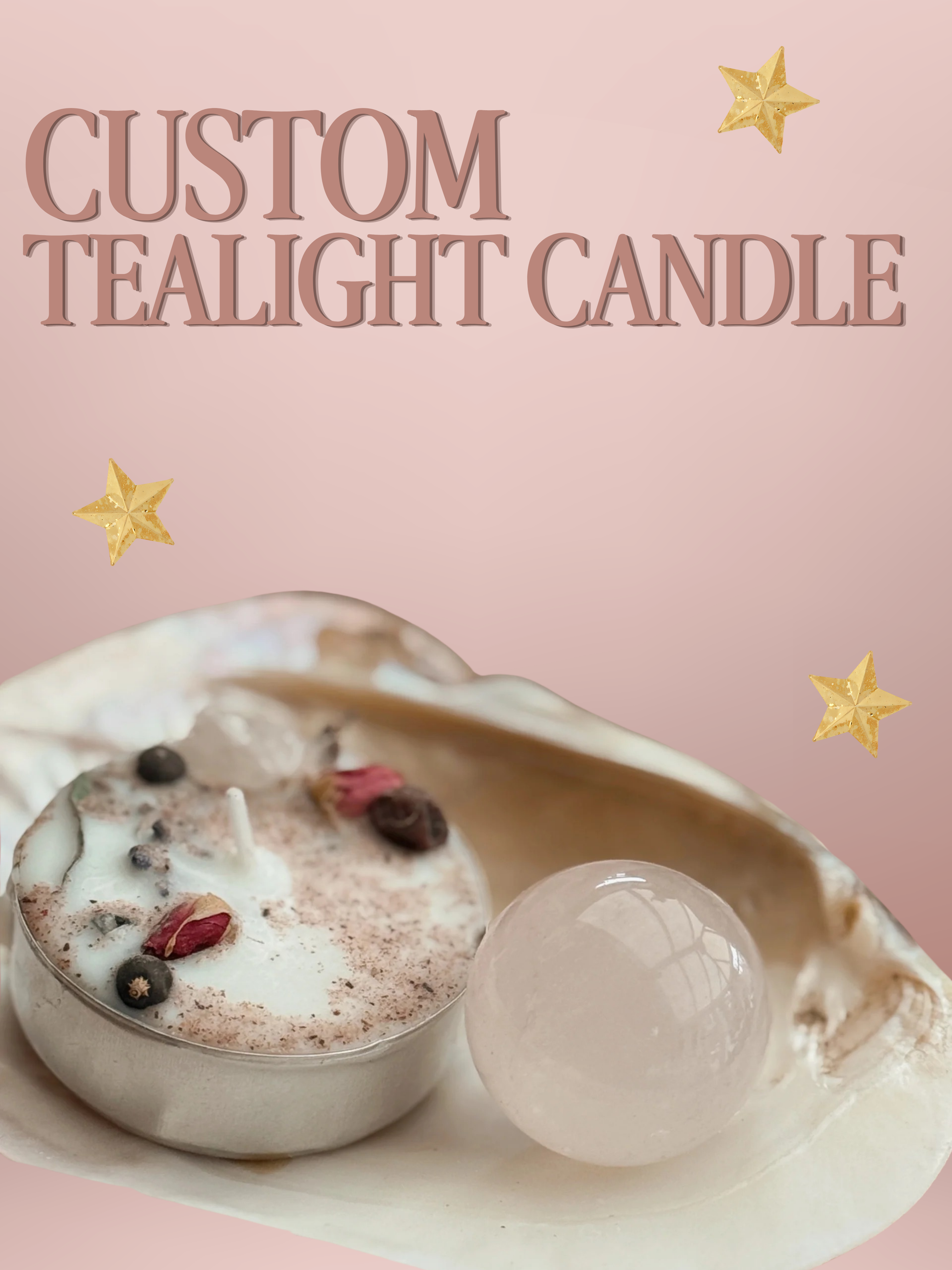 Custom Spell Tealight Candle
