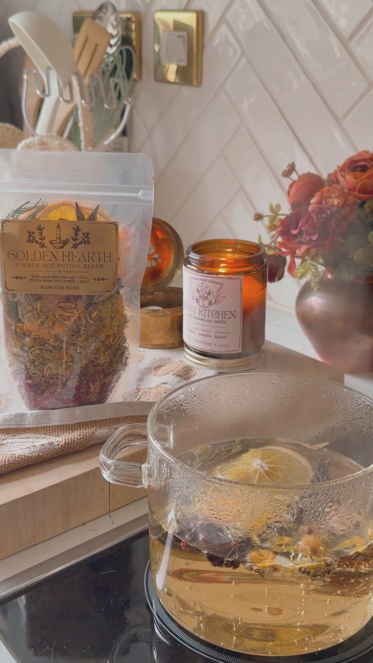 Golden Hearth Simmer Pot Potion