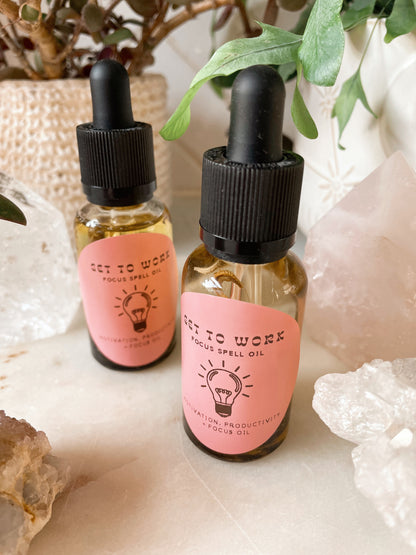 Get To Work Spell Oil | Motivation & Focus Ritual Oil