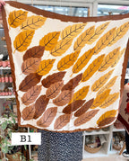 Vintage Witches Veil Scarf | Brown + Orange + Red