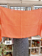 Vintage Witches Veil Scarf | Brown + Orange + Red