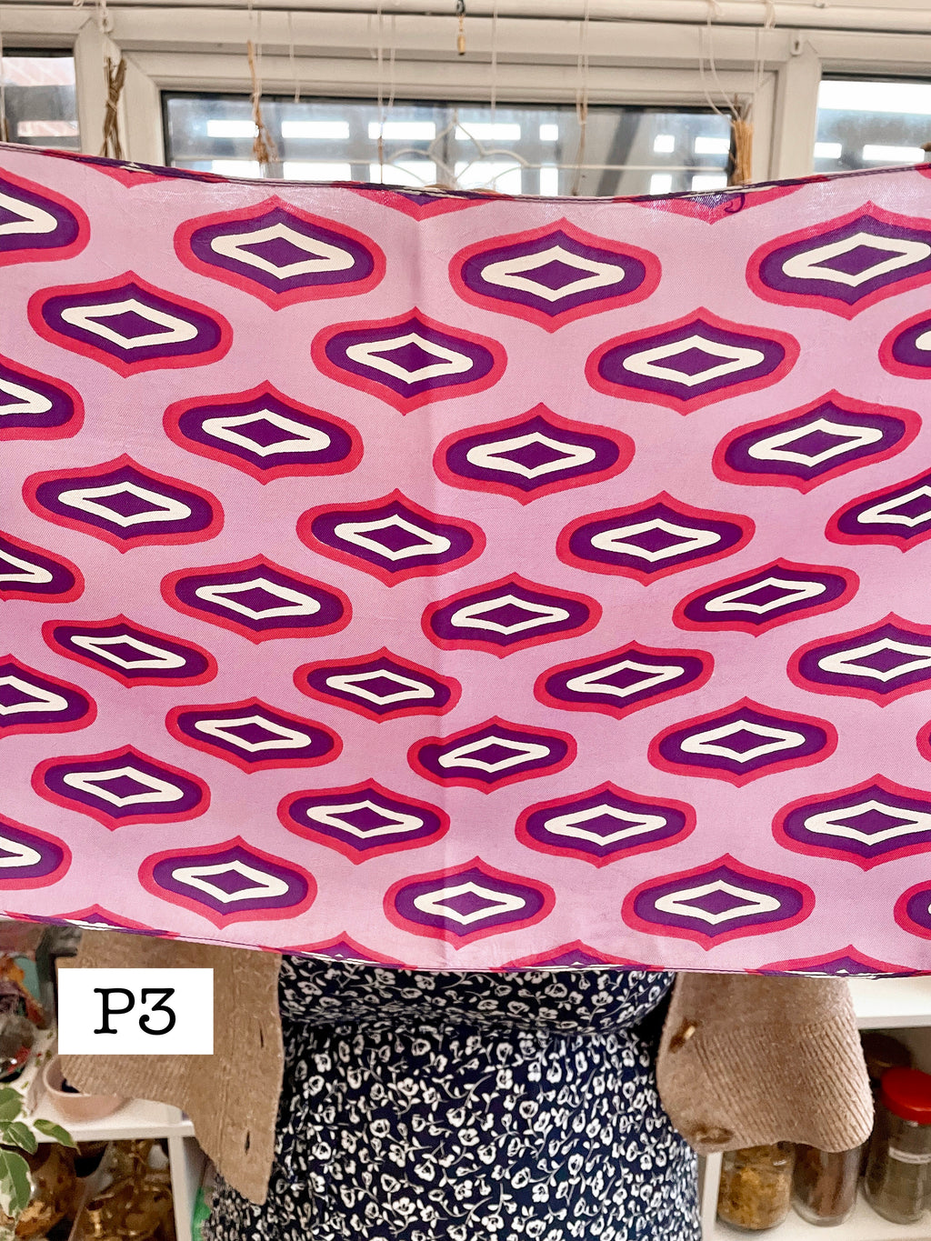 Vintage Witches Veil Scarf | Pink + Purple + Red