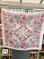 Vintage Witches Veil Scarf | Pink + Purple + Red