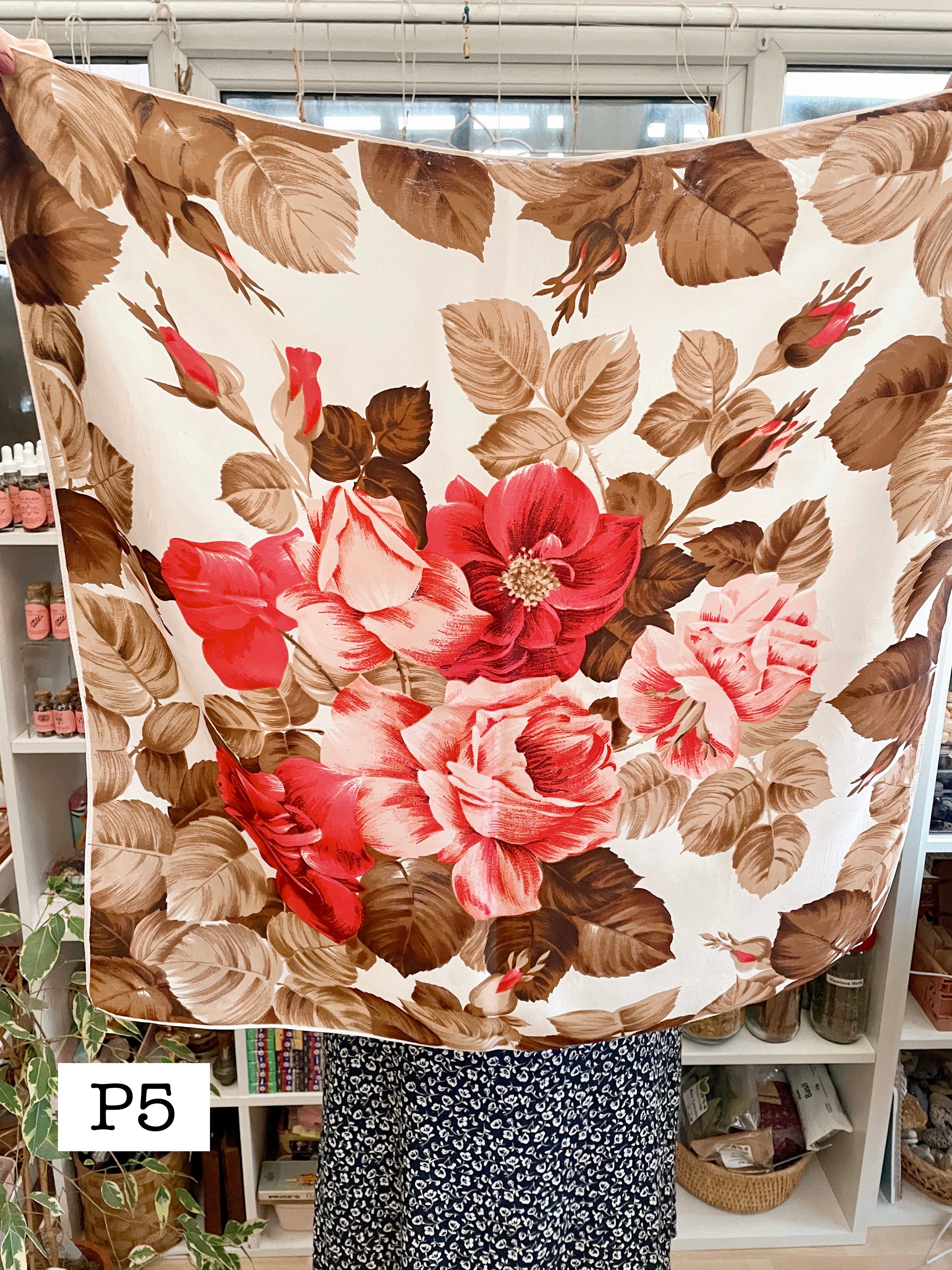 Vintage Witches Veil Scarf | Pink + Purple + Red