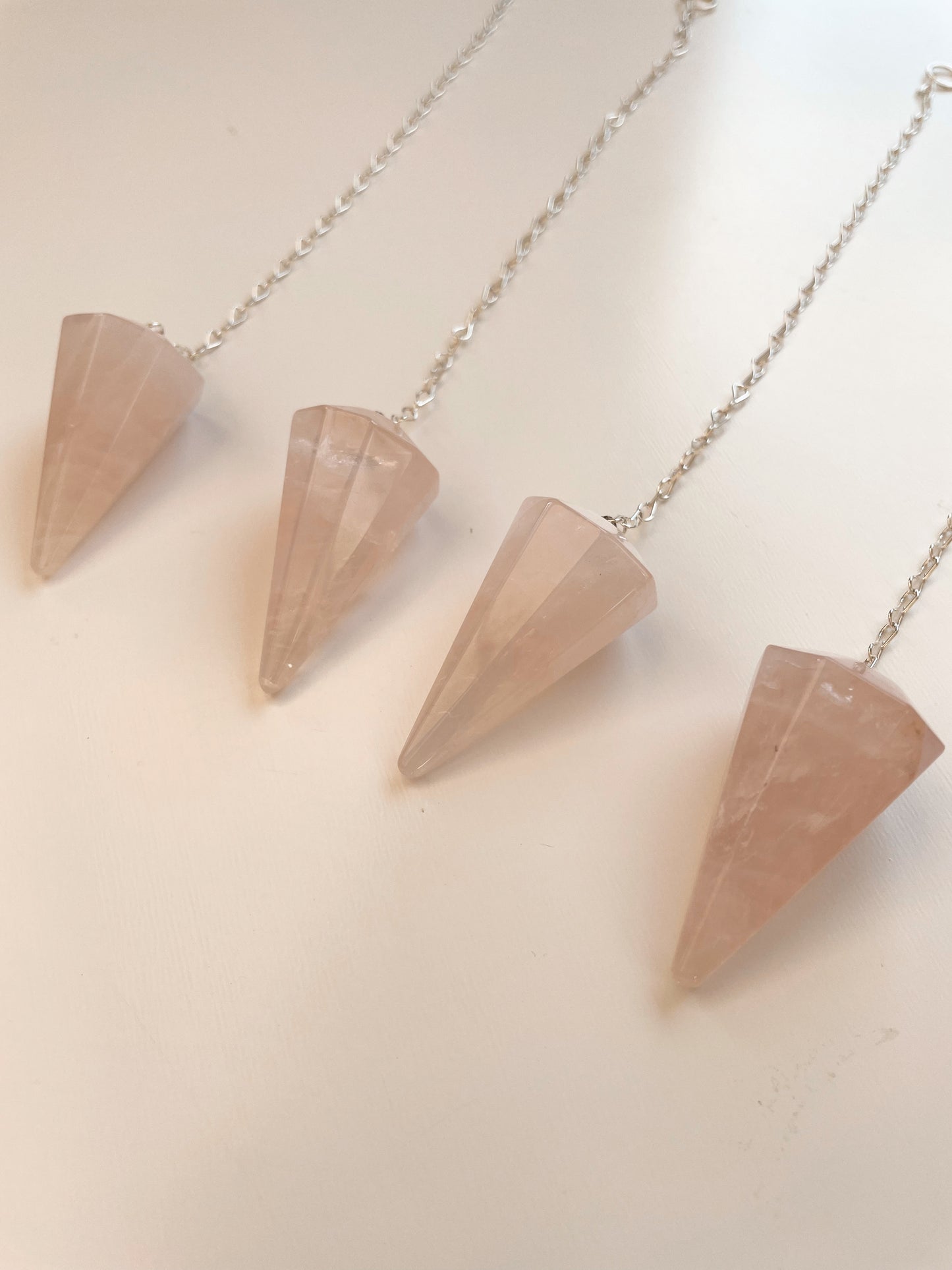 Brazilian Rose Quartz Pendulum