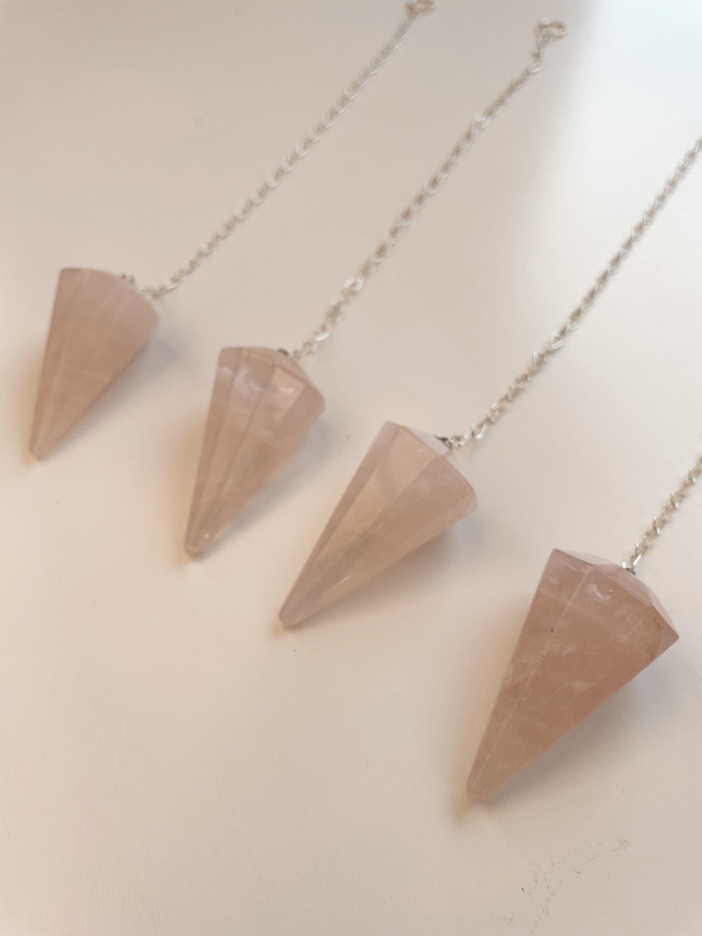 Brazilian Rose Quartz Pendulum