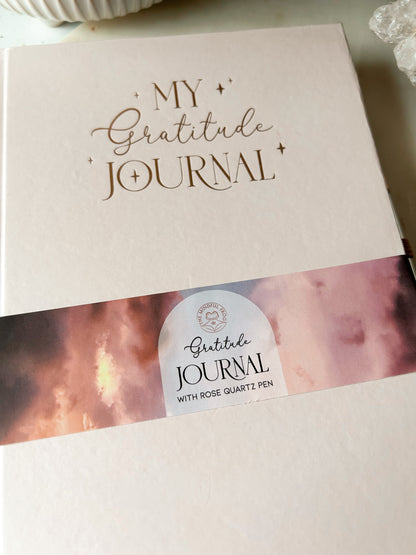 Gratitude Journal | Witch Notebook + Rose Quartz Pen