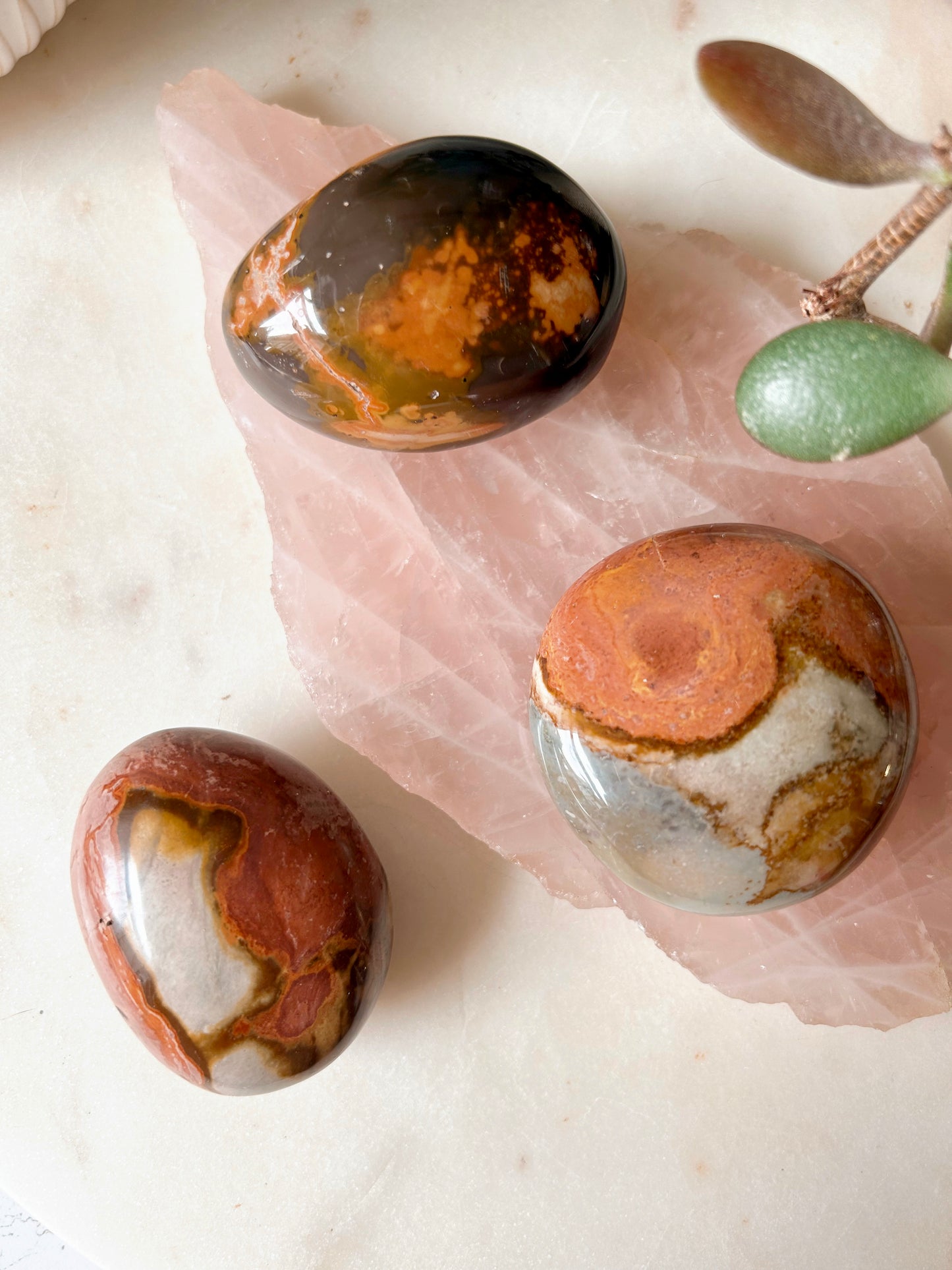 Polychrome Jasper Crystal Palmstones