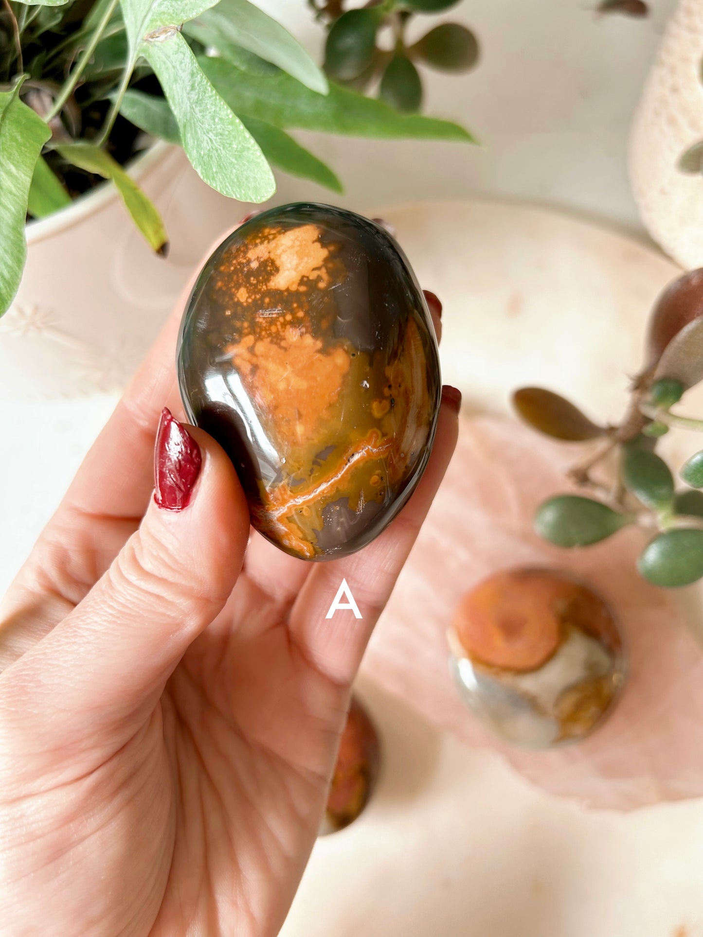 Polychrome Jasper Crystal Palmstones