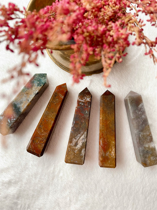 Ocean Jasper Crystal Towers
